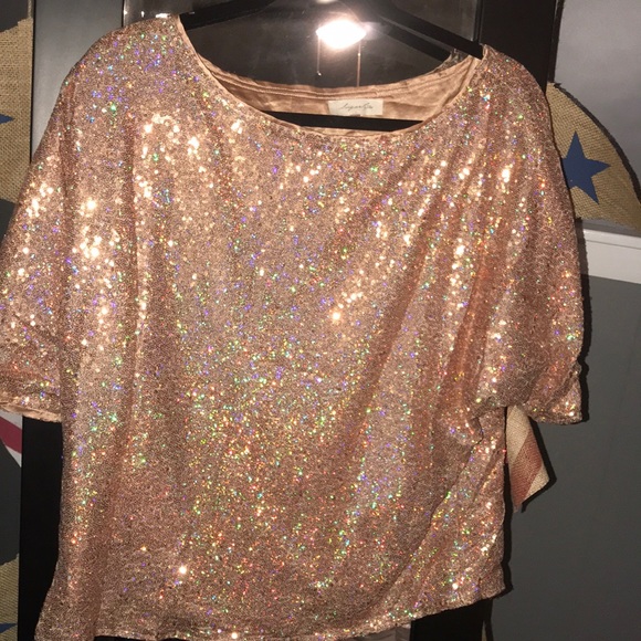 Sugarlips Tops - ‼️Final Price ‼️Sequin Gold Top